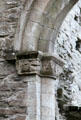 Carvings & arch structure at Boyle Abbey. Knocknashee, Ireland.
