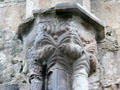 Carved nave corbel with plants animals at Boyle Abbey. Knocknashee, Ireland.