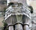 Carved nave corbel with roundels & fluted columns at Boyle Abbey. Knocknashee, Ireland.