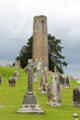O'Rourke's Round tower at Clonmacnoise. Ireland.