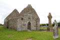 Temple ruins at Clonmacnoise. Ireland.