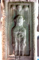 David as shepherd protected by angel detail on Cross of Scriptures at Clonmacnoise museum. Ireland.