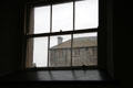 View from residence quarters at Irish Workhouse Centre. Portumna, Ireland.