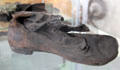 Leather shoe once worn by resident at Irish Workhouse Centre. Portumna, Ireland.