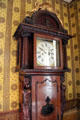 Detail of Parliament House tall clock by J. Waugh & Son of Dublin at Strokestown Park. Vesnoy, Ireland