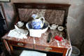 Washstand pitcher & basin set in Henry's bedroom at Strokestown Park. Vesnoy, Ireland.