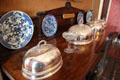 Serving dishes on dining room sideboard at Strokestown Park. Vesnoy, Ireland.