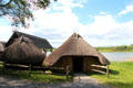 Replica of Viking village at Irish National Heritage Park. Ireland.