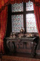Side board with silver in state dining room at Kilkenny Castle. Ireland.
