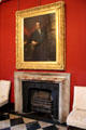 Portrait over fireplace at Kilkenny Castle. Ireland.