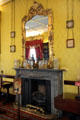 Mirror over parlor fireplace at Kilkenny Castle. Ireland.