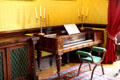 Collard & Collard square piano in parlor at Kilkenny Castle. Ireland.