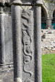 Cloister enclosure carving of mythical beast between double columns at Jerpoint Abbey. Ireland.