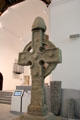 Plaster replica of north high cross from Ahenny in County Tipperary at Medieval Mile Museum. Kilkenny, Ireland.