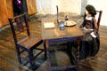 Medieval table & chairs at Rothe House. Kilkenny, Ireland.