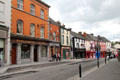 Heritage streetscape along Parliament St. Kilkenny, Ireland.