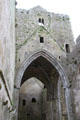 Cathedral central tower at Rock of Cashel. Cashel, Ireland.