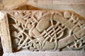 Sarcophagus carving detail with Irish design in Cormac's Chapel at Rock of Cashel. Cashel, Ireland