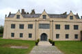 Elizabethan symmetry of entrance facade of Ormond Castle. Carrick-on-Suir, Ireland.