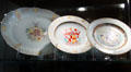 Porcelain plates made in China with crests of. Irish merchants at Bishop's Palace. Waterford, Ireland.