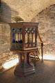 Gothic pulpit at Medieval Museum of Treasures. Waterford, Ireland.