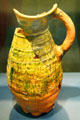 Flemish ceramic wine jug with 'raspberry' pattern from Bruges at Museum of Treasures. Waterford, Ireland.