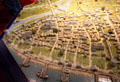Reginald's tower section of Waterford in 1374 era model at Museum of Treasures. Waterford, Ireland.