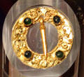 Gold Waterford ring brooch at Museum of Treasures. Waterford, Ireland