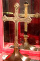 Waterford altar cross with symbols of four Evangelists at Museum of Treasures. Waterford, Ireland.