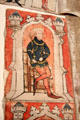Portrait of King Edward III included in Great Charter Roll to promote Waterford's case for shipping monopoly at Museum of Treasures. Waterford, Ireland.