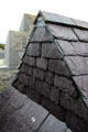 Slate roofing at Desmond Castle. Newcastle West, Ireland.