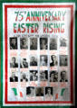 Poster marking the 75th Anniversary of the Easter Rising & IRA men of the local battalion who participated. Newcastle West, Ireland.