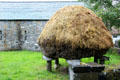 Hay stack near Byre Dwelling at Bunratty Castle & Folk Park. County Clare, Ireland.