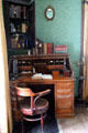 Doctor's desk & book shelves at Bunratty Castle & Folk Park. County Clare, Ireland.