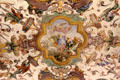 Mythological scene on painted ceiling at Uffizi Gallery. Florence, Italy.