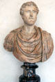 Roman emperor Antoninus Pius marble bust at Uffizi Gallery. Florence, Italy.