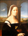 Portrait of a woman attrib. Ghirlandaio at Uffizi Gallery. Florence, Italy.