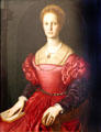 Portrait of Lucrezia Panciantichi by Bronzino at Uffizi Gallery. Florence, Italy.