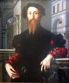 Portrait of Bartolomeo Panciantichi by Bronzino at Uffizi Gallery. Florence, Italy.