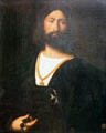 Portrait of a Knight of Malta by Titian at Uffizi Gallery. Florence, Italy.