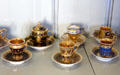 Porcelain cups & saucers by Dihl & Guérhard of Paris at Pitti Palace Ceramics Museum. Florence, Italy.