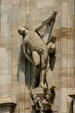 Saint Andrew on Duomo. Milan, Italy.