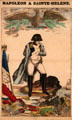 Napoleon's exile to Island of St. Helena on Oct. 15, 1815 poster at Risorgimento Museum. Turin, Italy.