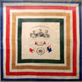Neckerchief celebrating Customs League during building of Italy at Risorgimento Museum. Turin, Italy.