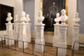 Busts of presidents of Italian Chamber of Deputies at Risorgimento Museum. Turin, Italy.