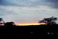 Sunset seen from Amboseli Park's Serena Lodge. Kenya.
