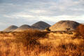 Hills in Tsavo National Park landscape. Kenya