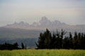 Peaks of Mount Kenya, tallest mountain in Kenya.