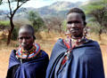 Masai women in traditional dress. Kenya.