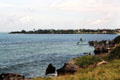 View of ocean from mouth of Mombasa River. Kenya.